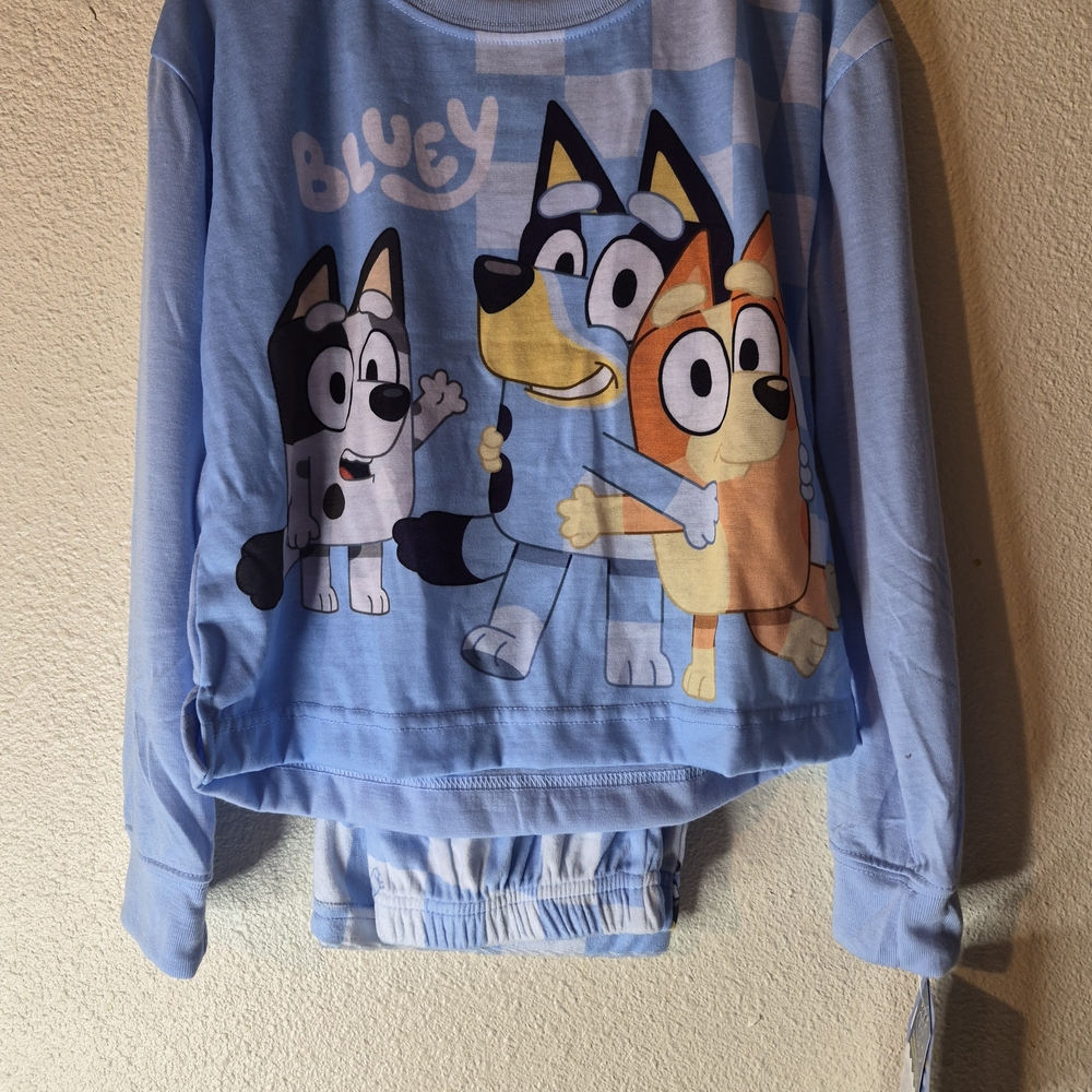 Bluey Kids Long Sleeve Tee - Blue